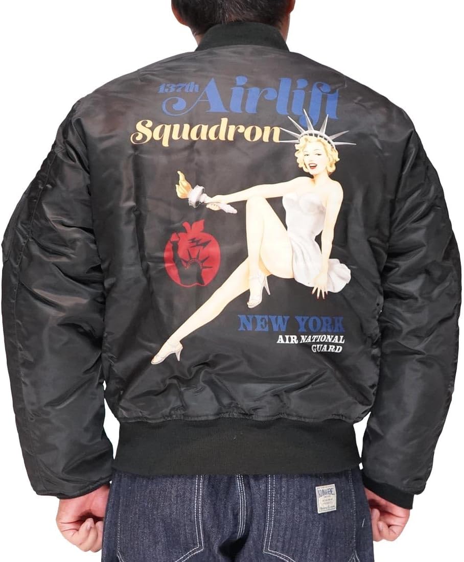 AVIREXアヴィレックス B-10 ピンナップガール フライトジャケット 44 AVIREX - アビレックスb10ピンナップガール値下げしましたの通販 by