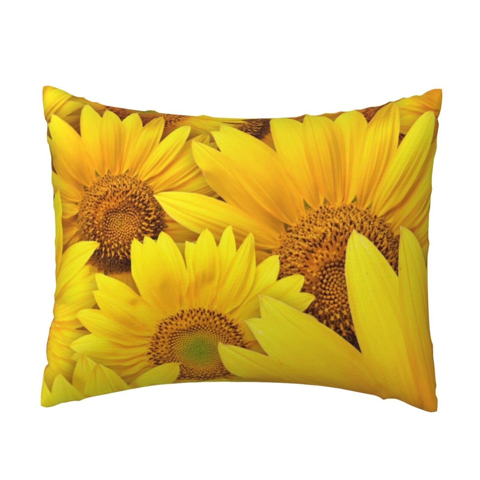 GSGCSBYMLG Sunflowers Yellow Flowers printed Pillow Case 20x26in Cushion Cover