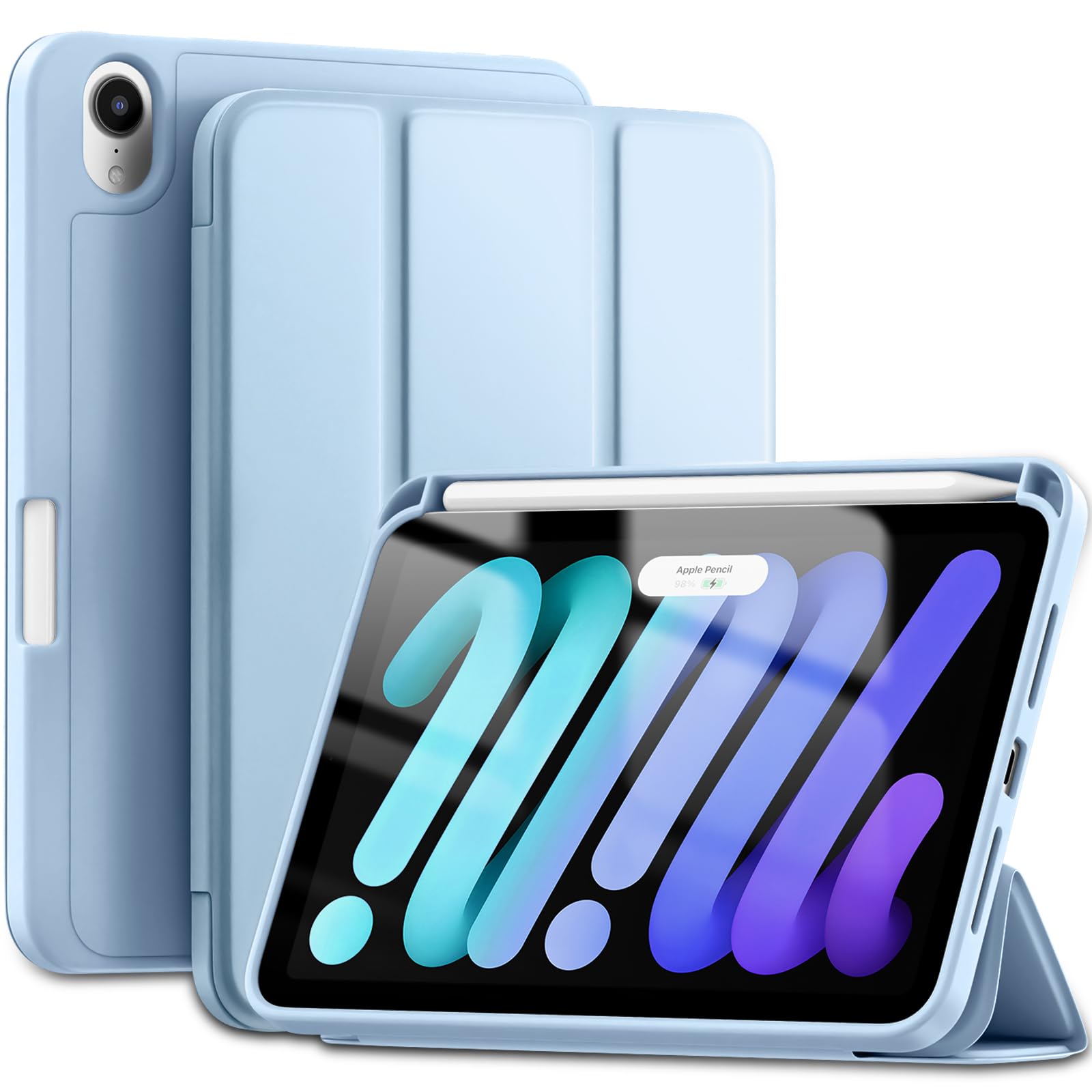Wenlaty for iPad Mini 7 Case 2024 (A17 Pro), for iPad Mini 7th/6th