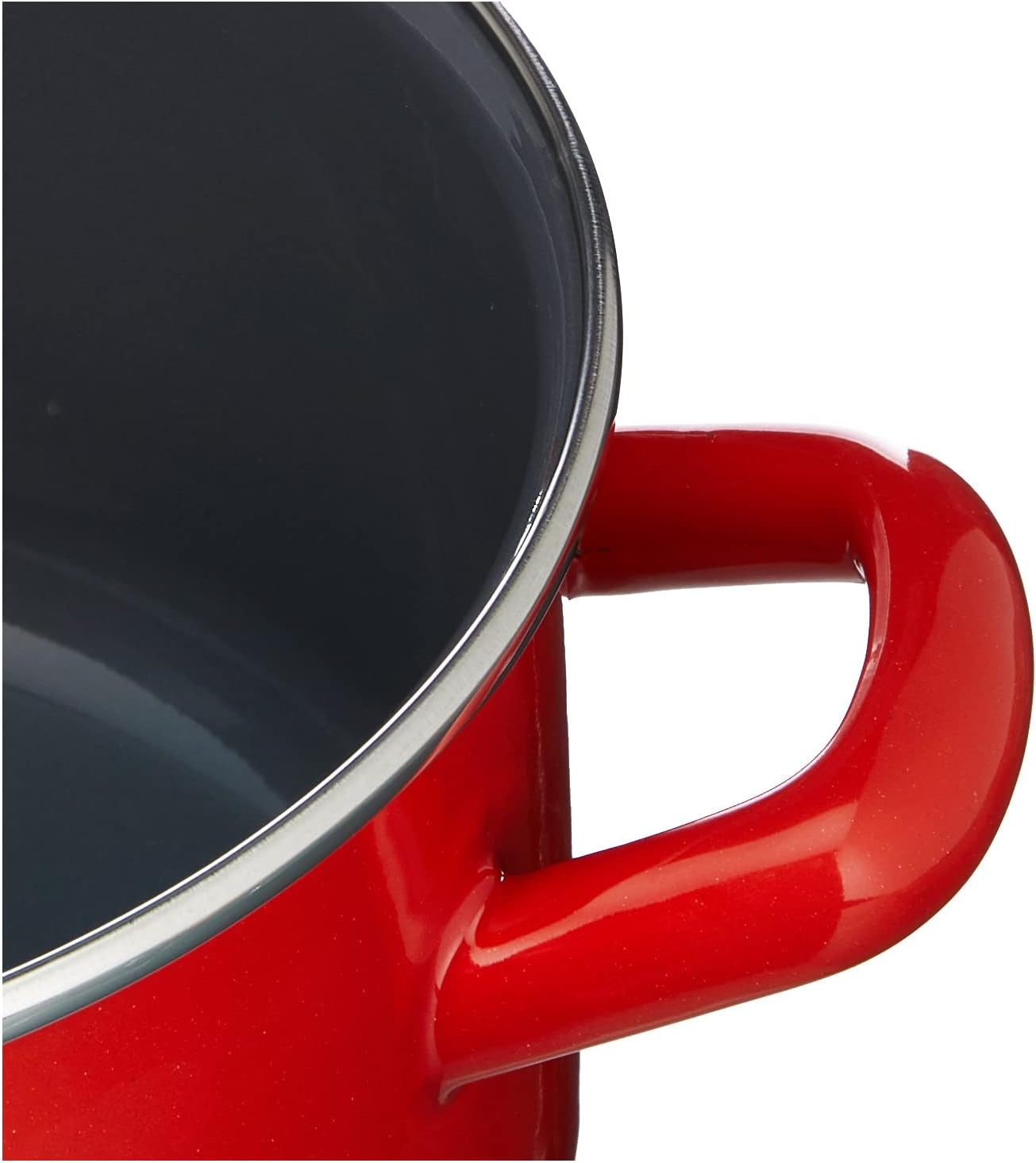 Karl Kruger Rome Series Meat Pot, 1.5 l, Metal, Red, 1.5 Litre