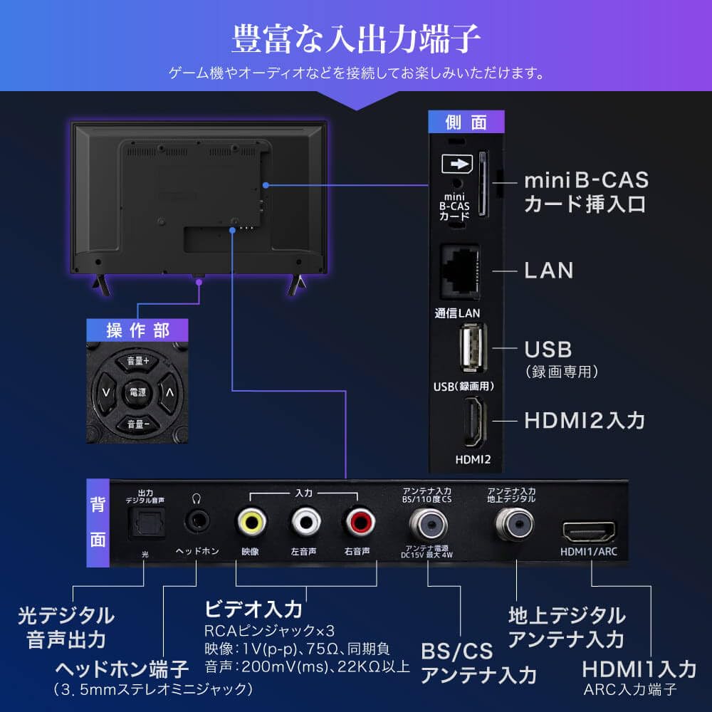 Amazon | MAXZEN DJ32CHS06 [32型 地上・BS・110度CSデジタル 液晶