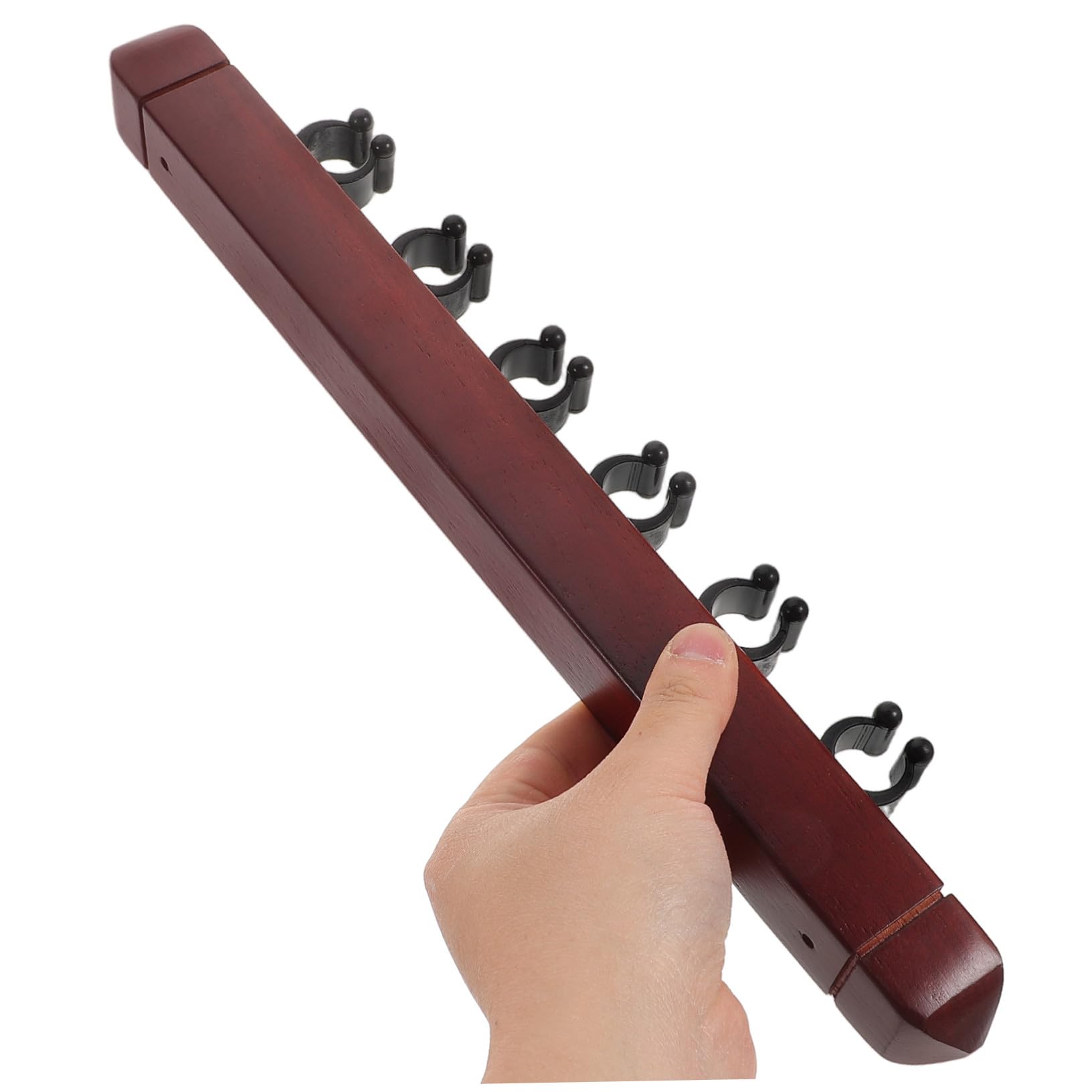Kisangel Lot De 2 Supports De Queues De Billard en Bois Support De Rangement pour Queues De Billard À 6 Emplacements pour Salle De Jeux