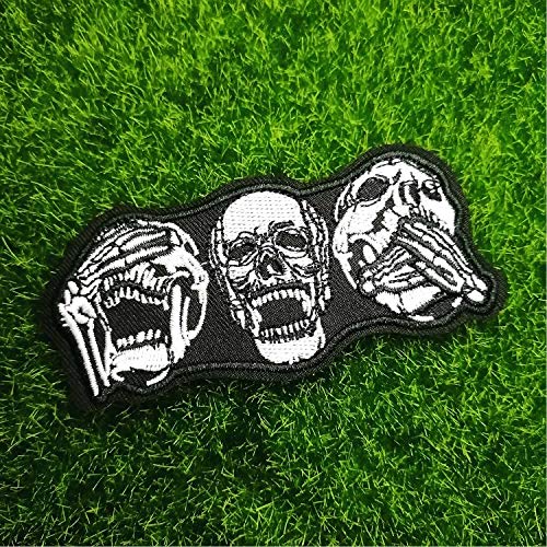 Chbros Funny Skull Embroidered Patch Appliques Iron On Patches For Clothing Jackets T-Shirt Jeans Backpack... #TOP3