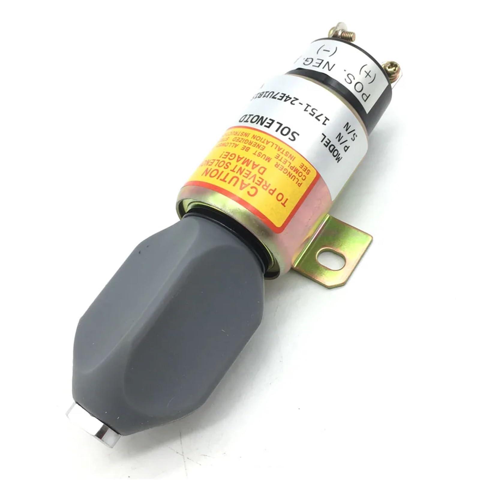 Solenoide de control del acelerador 1751-24E7U1B1S5A, válvula solenoide de corte de combustible de 24 V, accesorios para excavadoras Solenoide de corte de combustible
