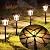 MAGGIFT 12 Pack 25 Lumen Solar Powered Pathway Lights, Solar Lights Outdoor, Super Bright SMD LED Outdoor Lights, Stainless Steel & Glass Waterproof Light for Landscape, Lawn, Patio, Yard, Garden