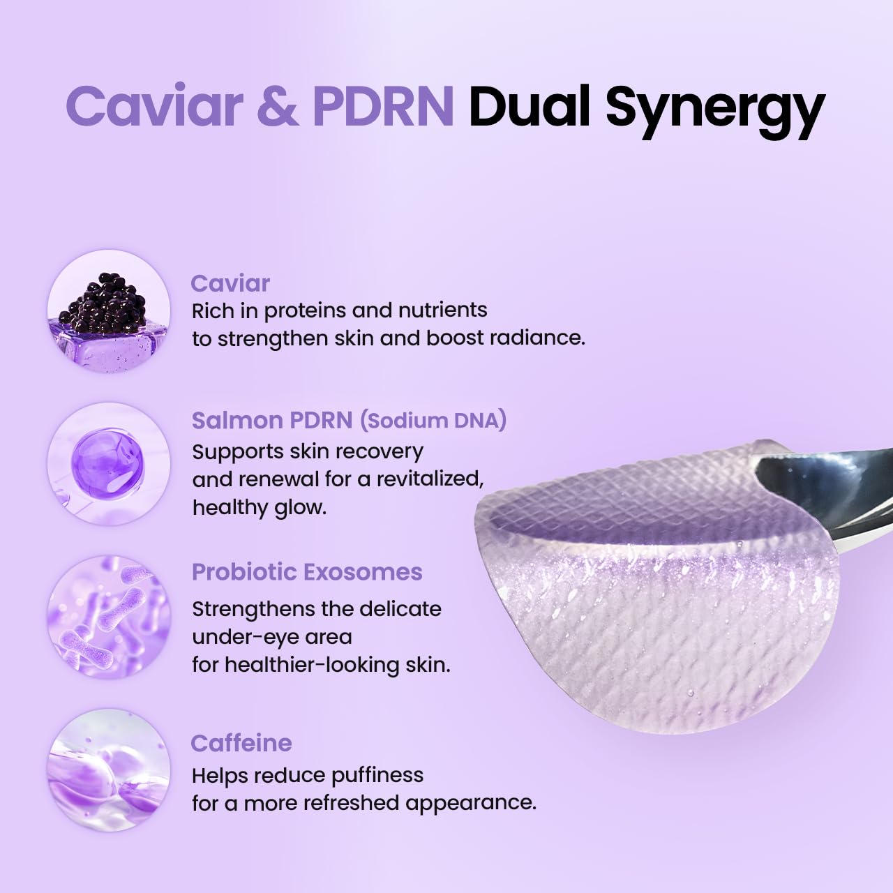BIODANCE Hydrogel Eye Patches for Under Eye - Caviar PDRN, Depuffing & Eye Bags (60 Count) view 6
