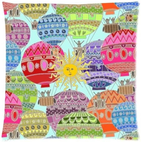 Custom Zippered Pillow Case 16x16 (one side) with Candy Sky Pattern Background sweethome321-901