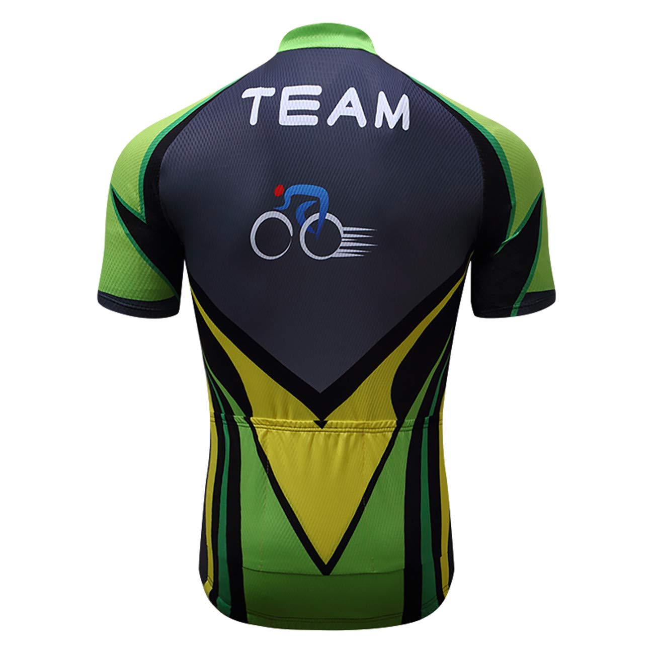 Men's Cycling Jersey Summer Cycling Shirt Short Sleeve Bicycle Clothing Breathable Full Zipper Bicycle Jacket with 3 Pockets