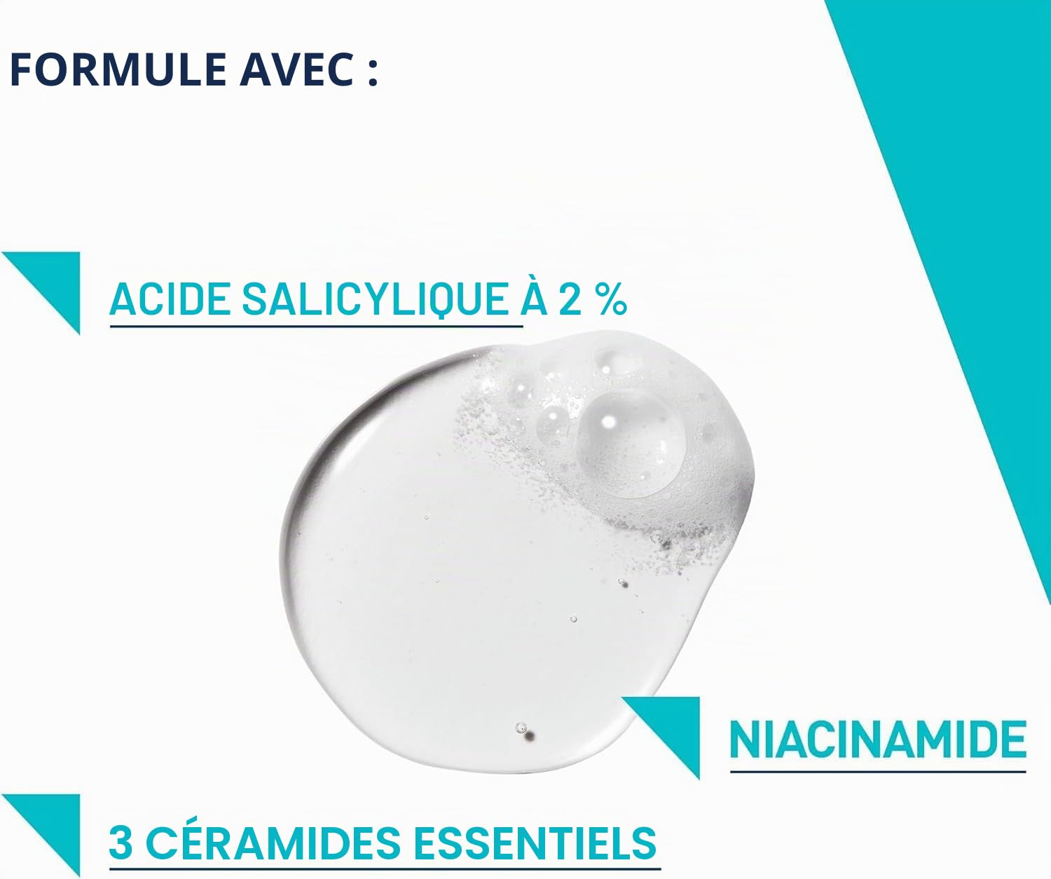 CeraVe Blemish Control Lot de 2 nettoyants pour le visage – 2 % d'acide salicylique et de niacinamide – Gel nettoyant quotidien anti-imperfections pour peaux grasses et sujettes aux imperfections 473