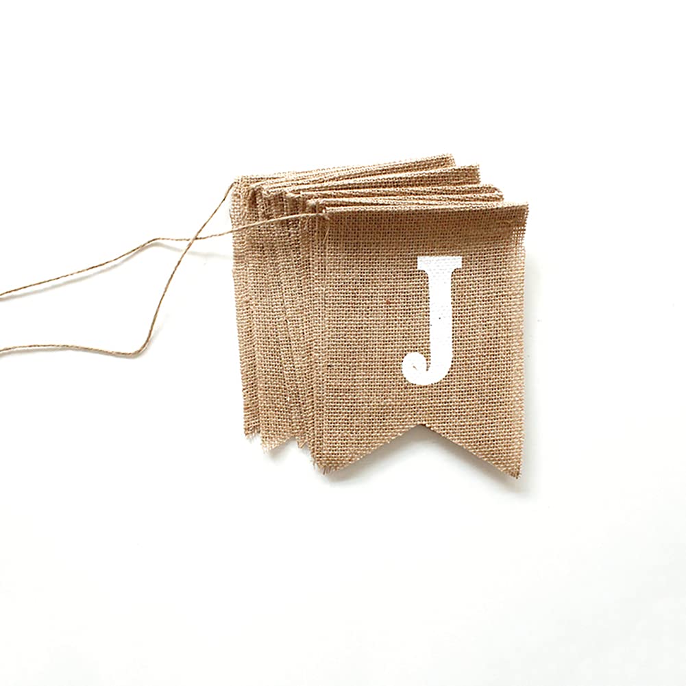 Zasiene Just Married Striscione in Iuta Mr e Mrs Bandierine Decorative per Sedie, per Matrimonio Vintage Matrimonio Decorazioni Wedding Decoration