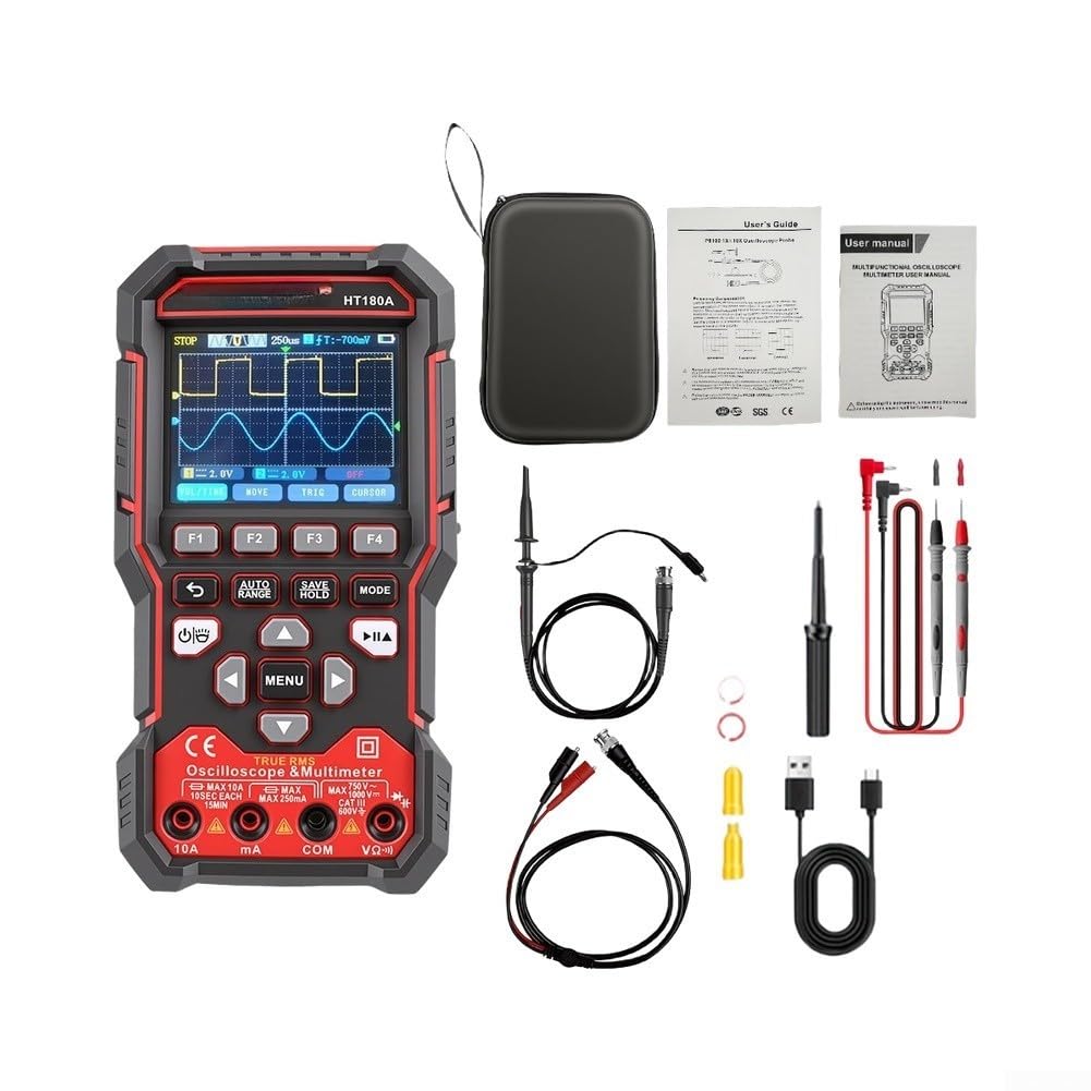 Oscilloscopio Digitale 3-in-1 Dual Channel Generatore Segnali