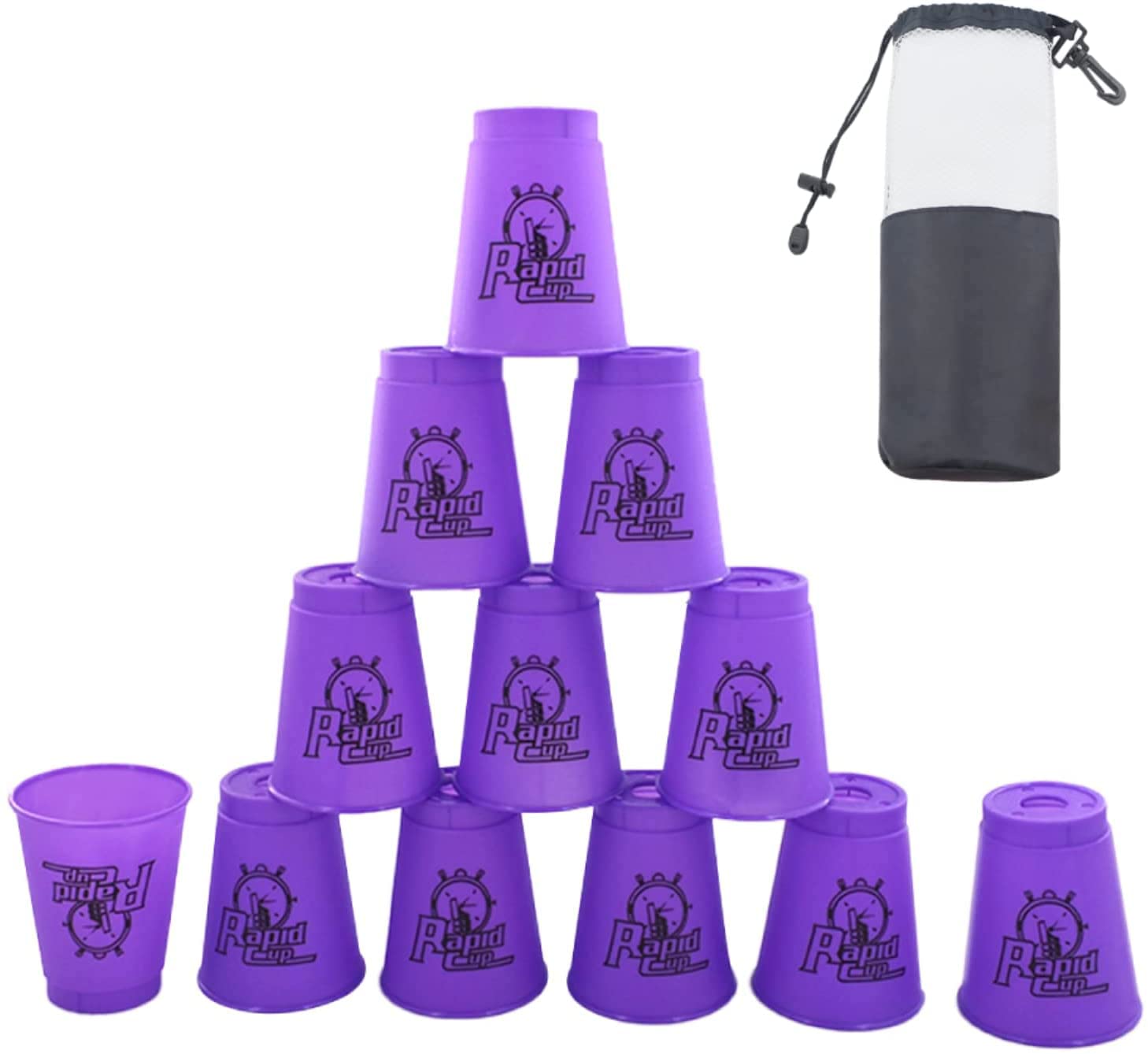 Buy Stacking Cups,12 Pack Small Size Quick Stack Cups Speed Training