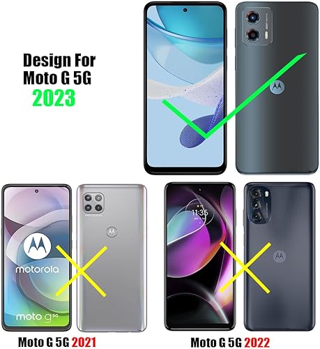 Miniatura 2 de (3+3) para Motorola Moto G 5G 2023 (paquete de 3) Protector de pantalla de privacidad de vidrio templado antiespía y (3 unidades) protector de lente