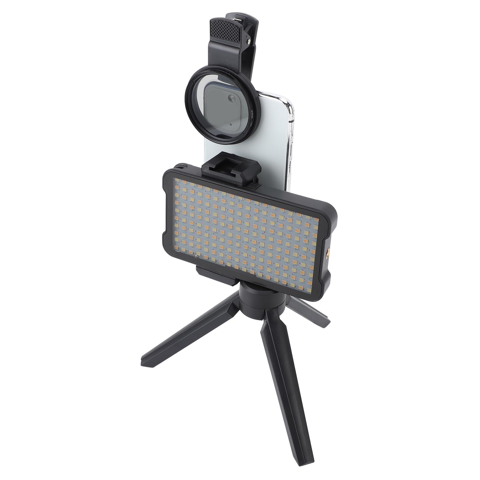 Reduzca la Luz de Relleno de Tatuaje Reflejada con Filtro de Lente CPL de 52 Mm, Trípode Ajustable, Batería Recargable para Fotografía de Tatuajes, Transmisión en Vivo, 180 Cuentas