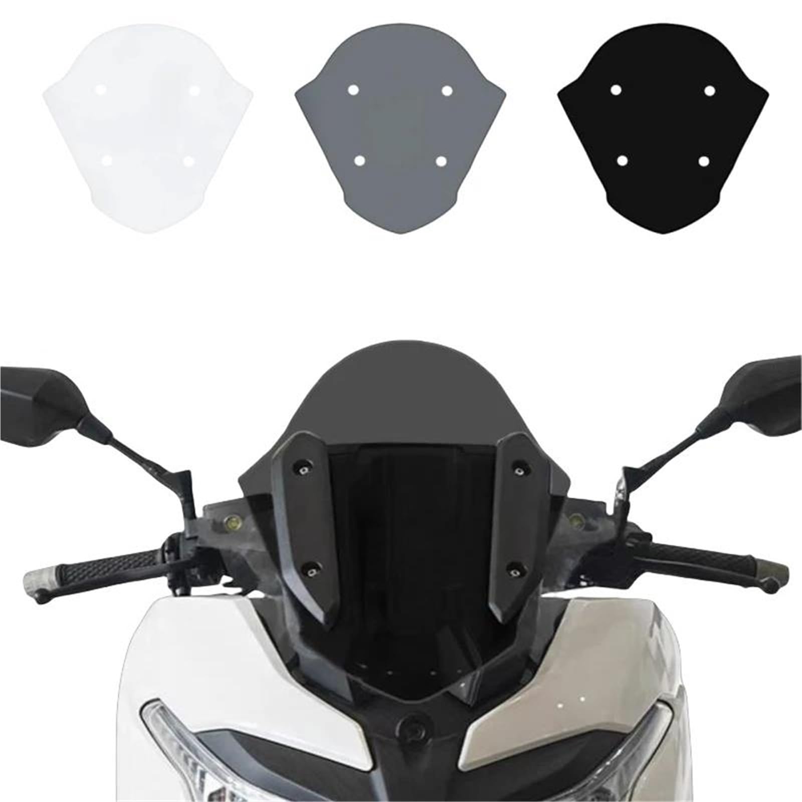 Dla VOGE 350 SR4MAX Części Motocyklowych Szyba Przednia Owiewki Przeciwwiatrowe Akcesoria Przedłużenie szyby motocykla(B)