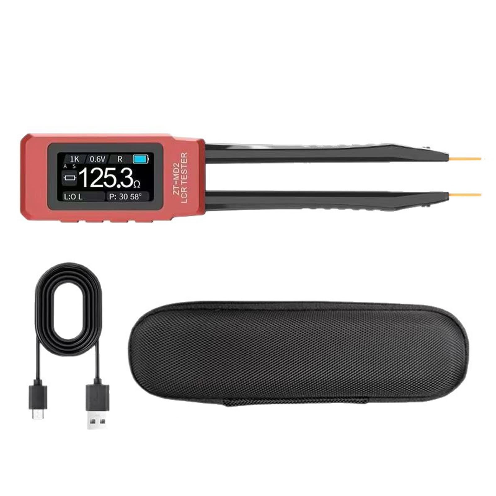 Multifunctional Component Checker Diode Voltages Resistance Inductance Capacitance Tester Tweezer Bridge Portable Digital Multimeter