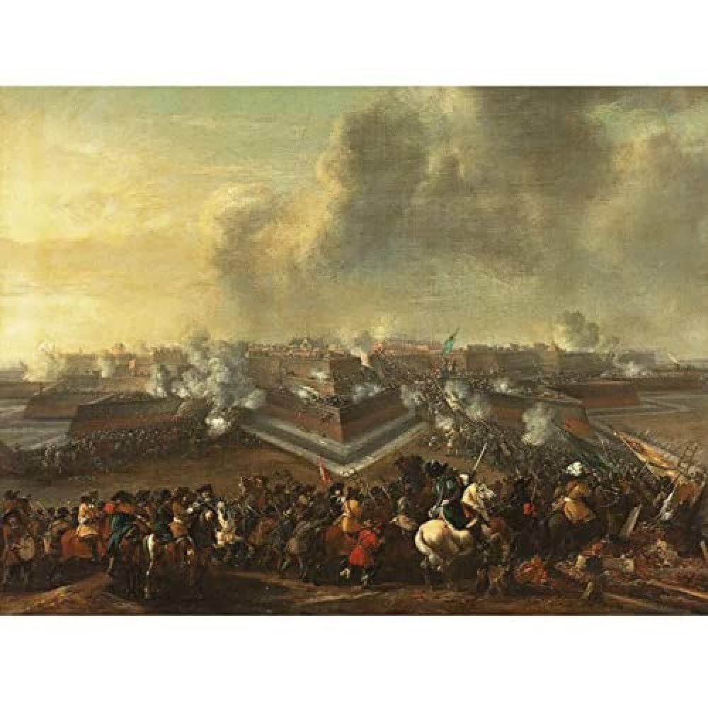 Artery8 Wouwerman Assault On Coevorden Art Print Canvas Premium Wall Decor Poster Mural