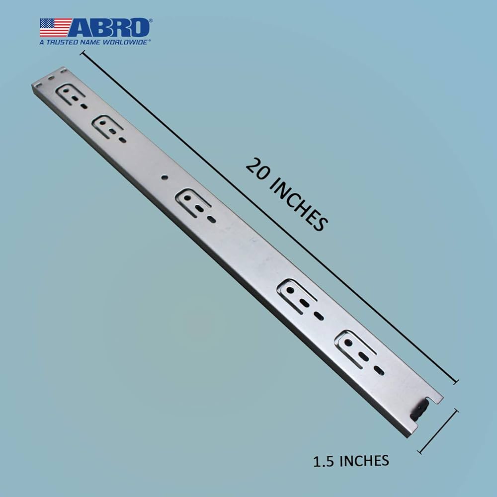 ABRO ZTS4535-NZ-20 Zorrofit Telescopic Drawer Channel Slide Ball