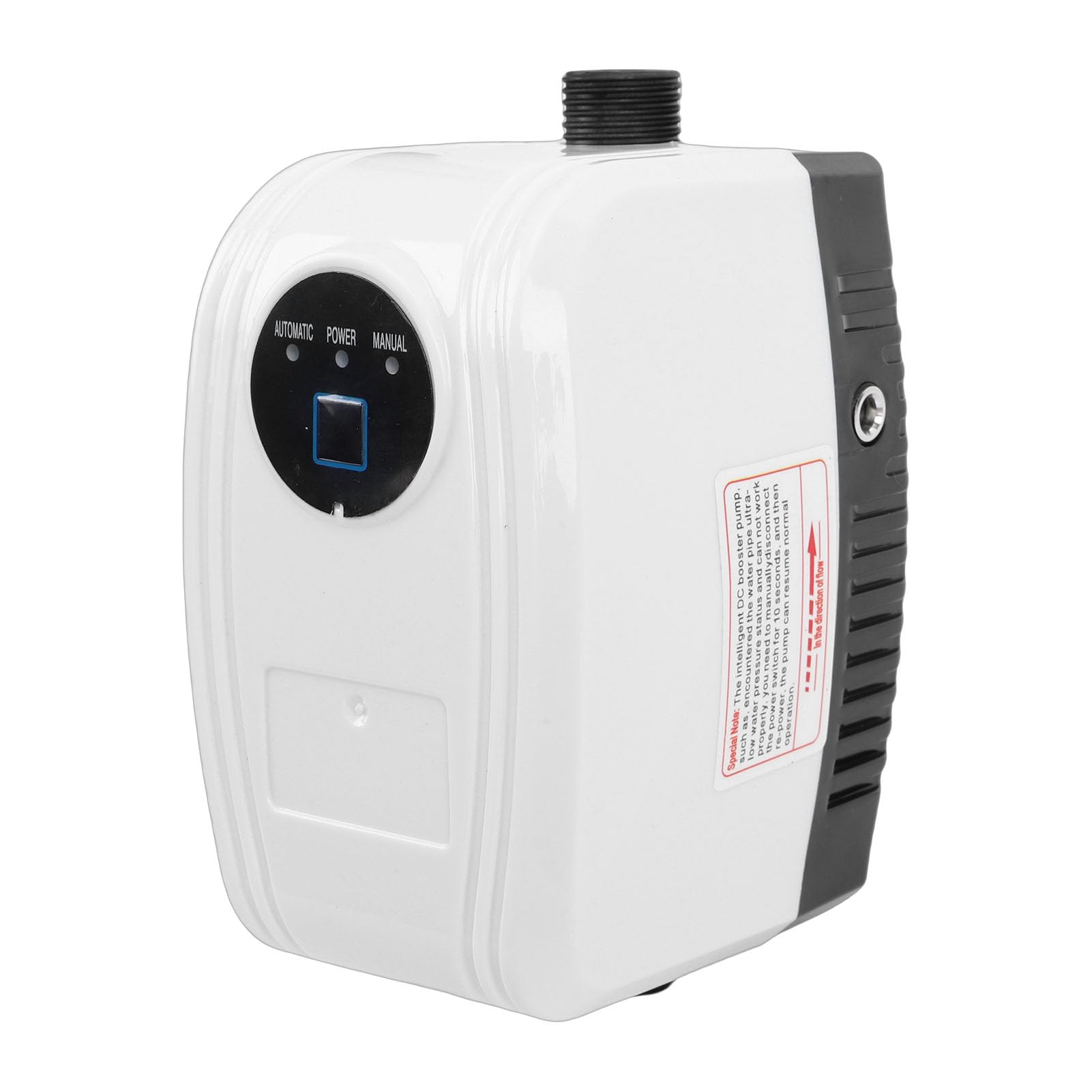 SEAFRONT Automatyczna Pompa Wspomagająca Ciśnienie Wody 65W IP56 Całkowicie Mosiężny Silnik Miedziany 22 L/min do Nawadniania Domu Bateria Prysznicowa kocioł (Wtyczka UE 100-240 V)