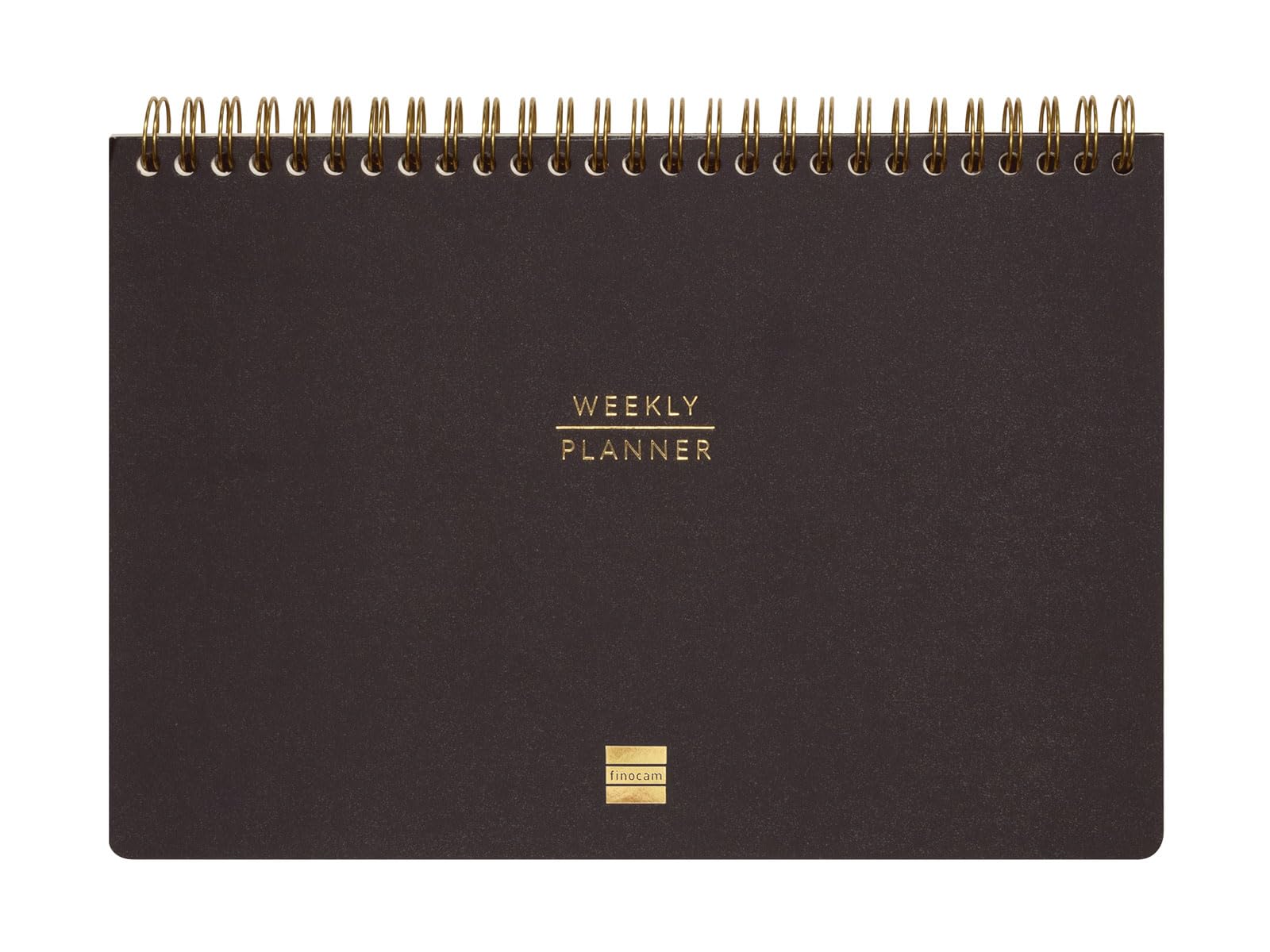 Finocam Haiku Undated Weekly Planner | Weekly View Vertical Layout | Black · International - Planner
