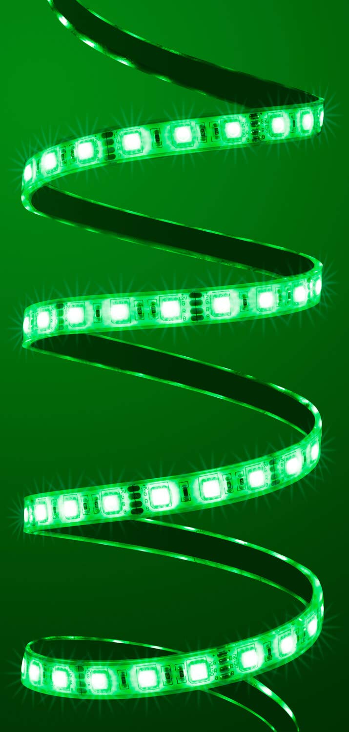 Outdoor Set: 5,0 metros Tira LED RGB (5 m, 60 LED/M, IP68, resistente al agua, incluye controlador) 17 teclas Fb, 8,33 A Fuente de alimentación