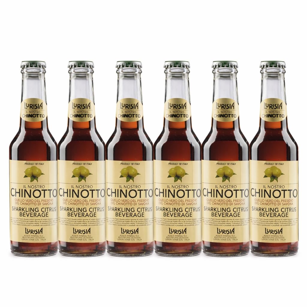 Lurisia - Il Nostro Chinotto - Italian Sparkling Juice Beverage - 9.3 fl oz (6 Glass Bottles)