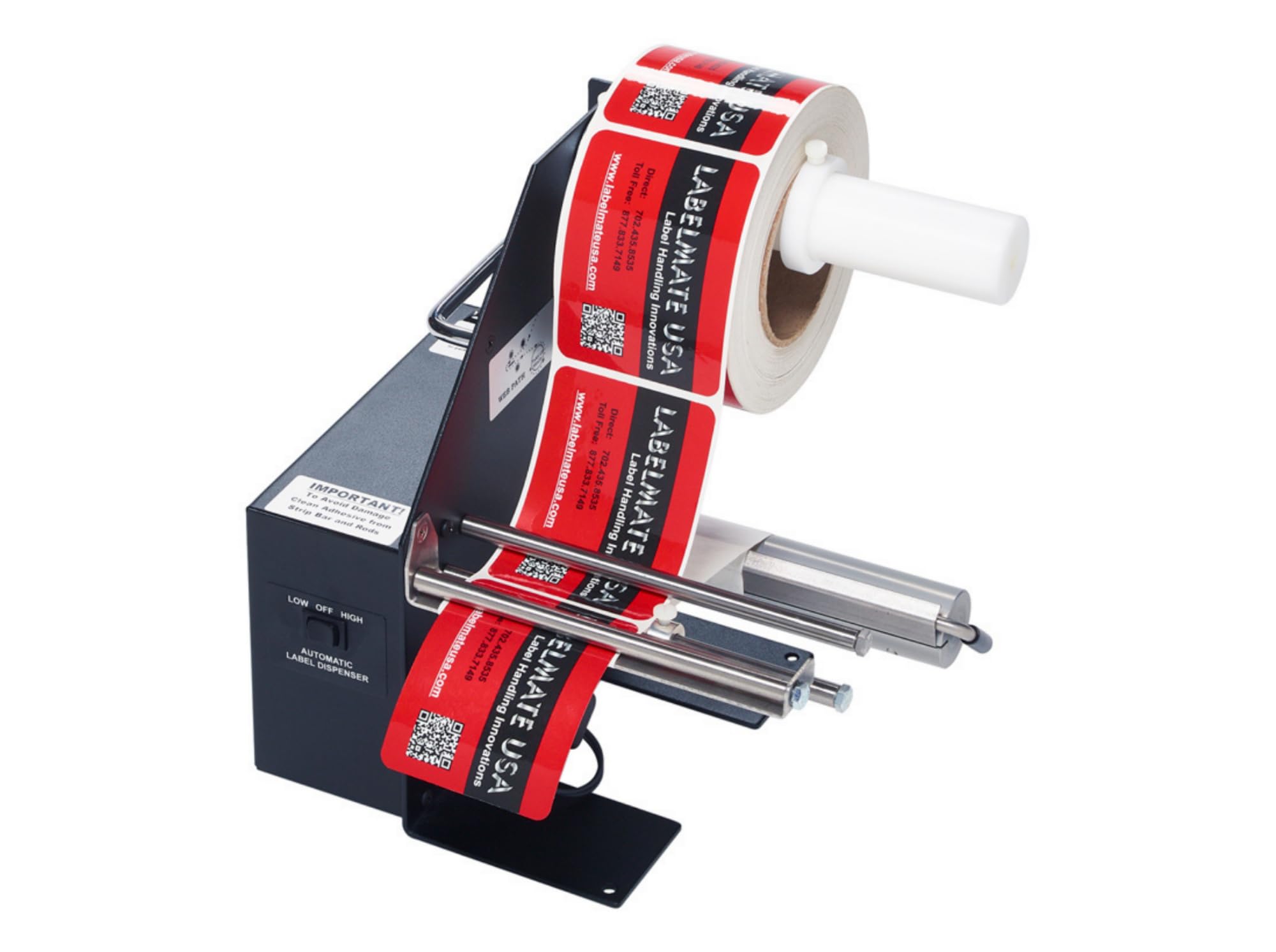 Labelmate ld-200-rs etiqueta dispensador, altura de 10,5 cm, 10,5 cm ancho, negro