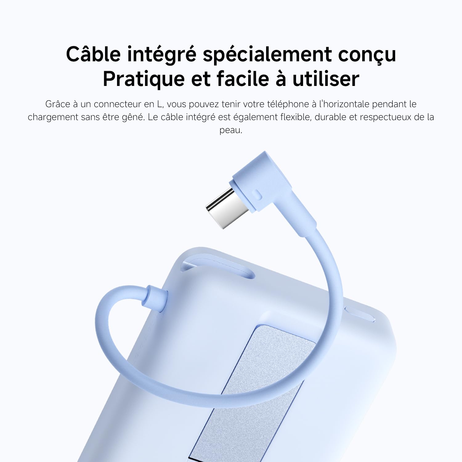 Xiaomi Batterie Externe 10000mAh, Power Bank MagSafe avec Support, USB-C
