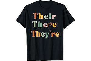 Personalized English Teacher T-shirt- Their There They're Funny Gramma Police Joke