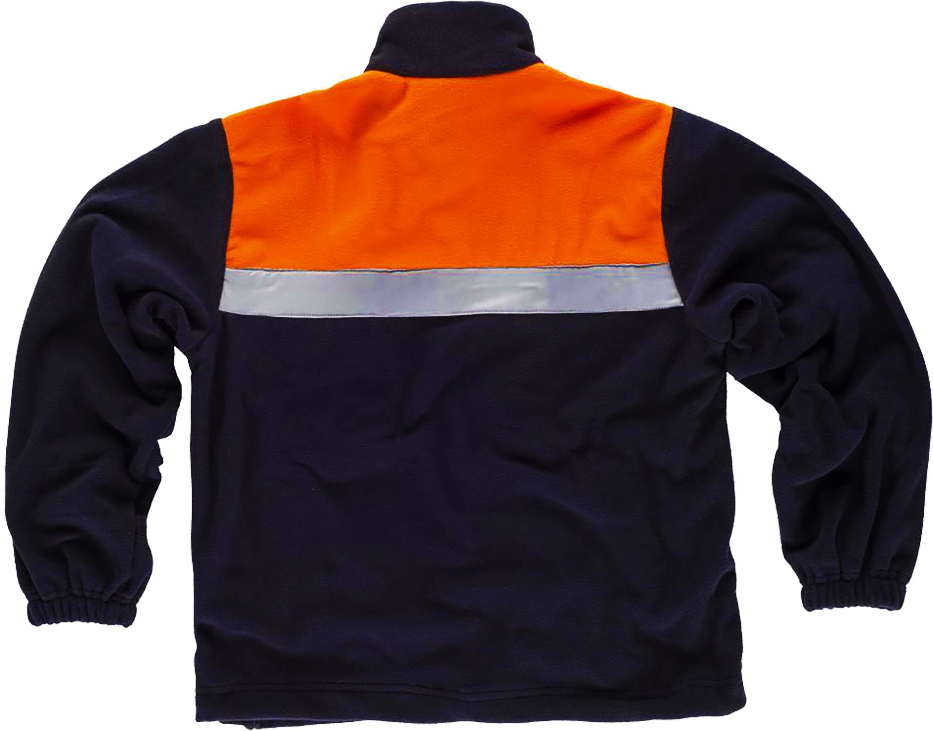 Work Team Forro Polar Bicolor con Cremallera y Cintas Reflectantes. Hombre