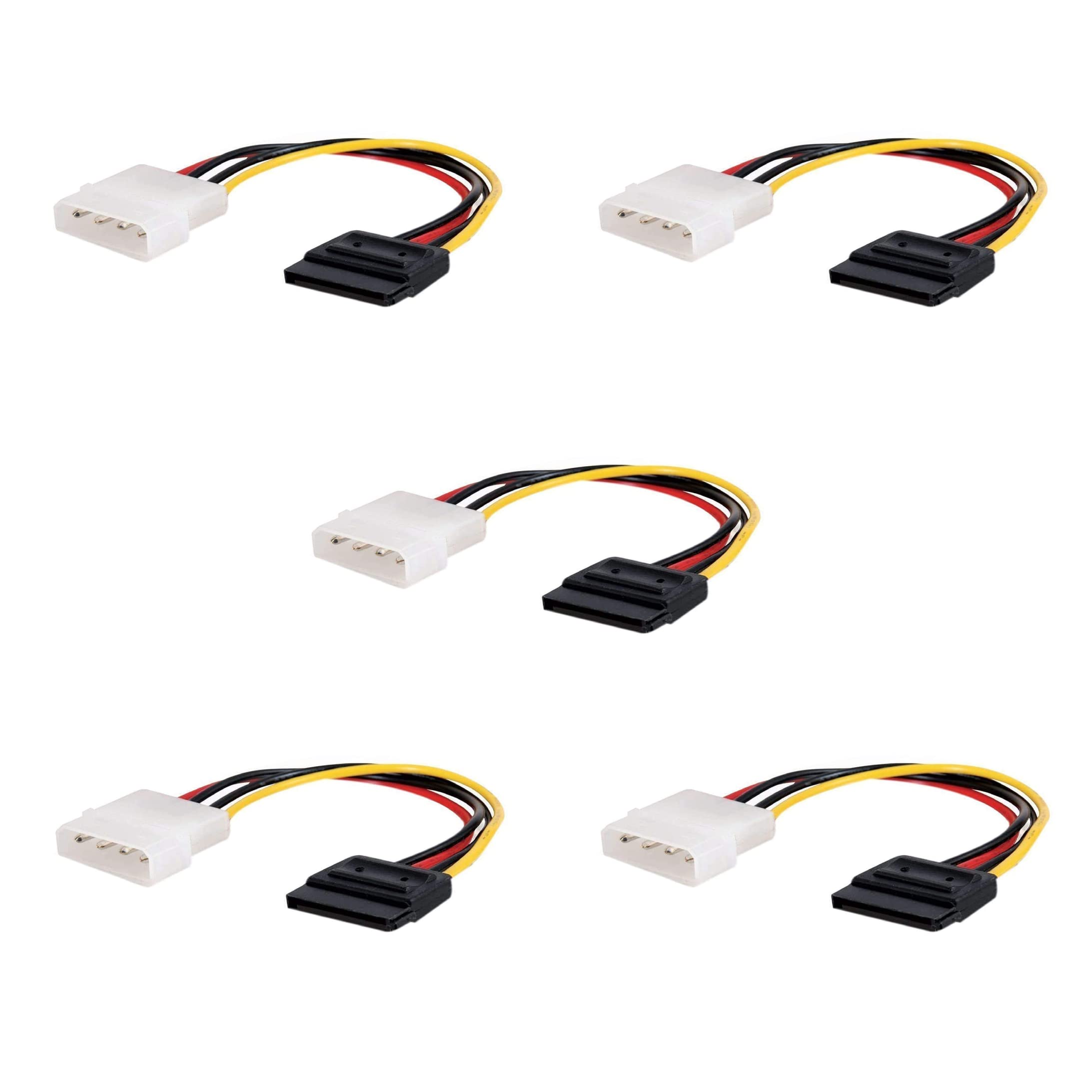 PARUHT 5-Pack Molex to SATA Cable, 12 Pin SATA to 4 Pin Molex Power Adapter Cable Cord for CD ROM Drives and SATA Hard Drives,Multi-colored (B0BBCQ6M1K) Amazon Price History, Amazon Price Tracker