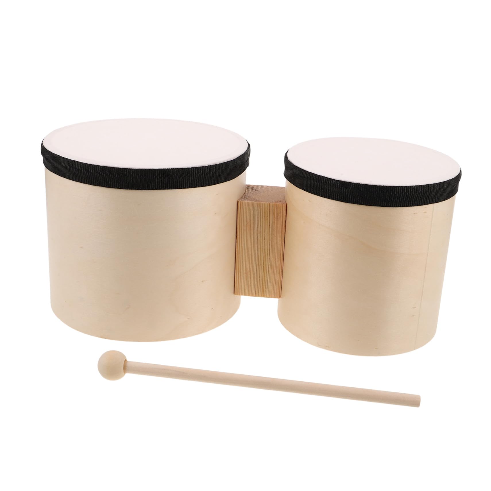 TOYANDONA 1juegos Instrumentos de Percusión Bongos de Madera para Principiantes Musical de Mano para Educción Temprana y Actuaciones Mazo de Madera
