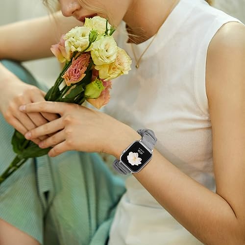 Miniatura 4 de Recoppa - Correa elástica compatible con Apple Watch de 1.49, 1.61, 1.65, 1.57, 1.73 y 1.77 pulgadas, con bonito estampado, banda elástica para