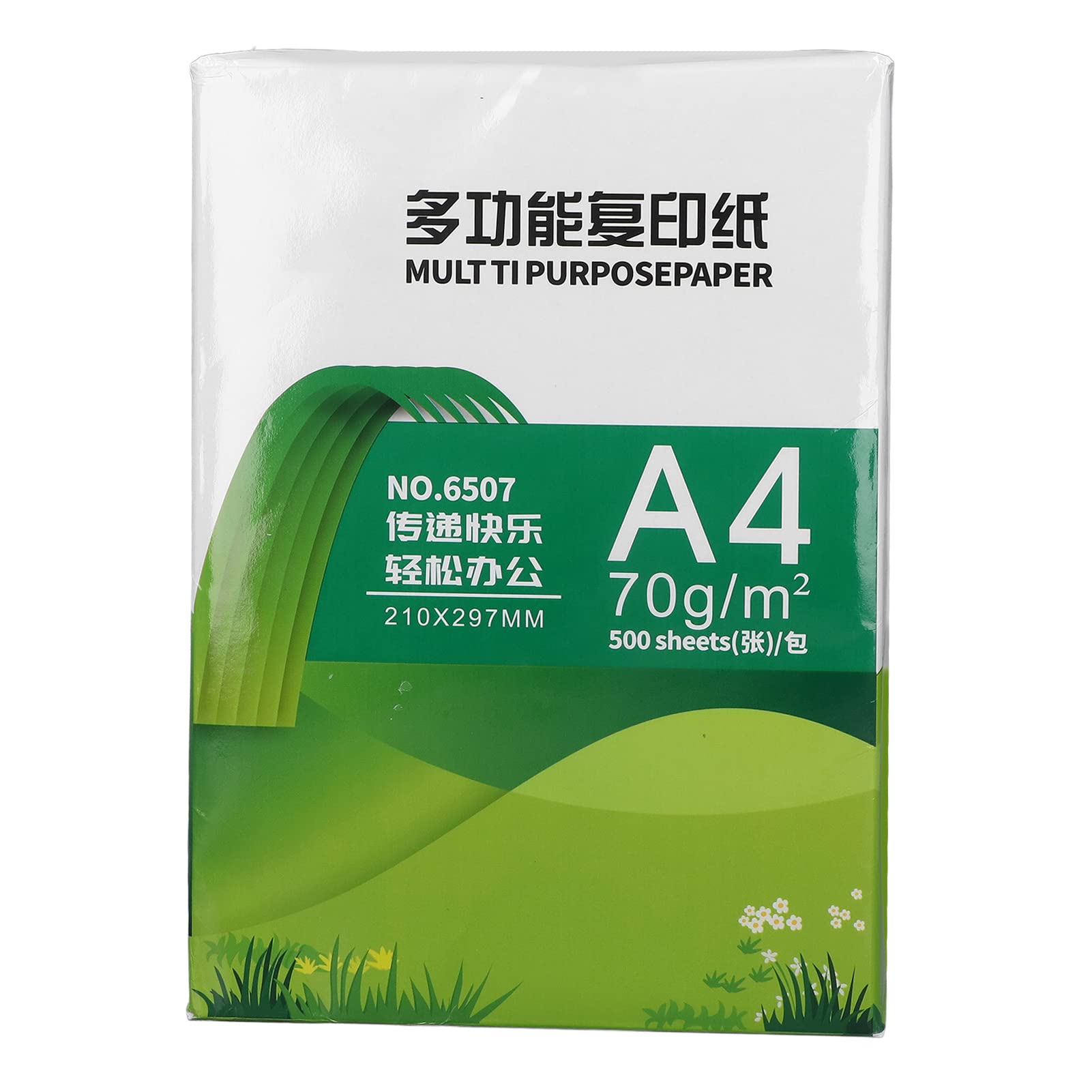 500 Sheets White Sheet Paper for Copy Multipurpose Paper Copy Printer Paper Wood Pulp Blank Duplicating Paper Multipurpose White Draft Papers