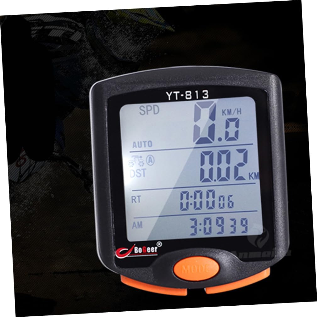 ifundom Cronometro per biciclette ciclocomputer cablato display bicicletta tachimetro della bici di eccesso di velocità ciclocomputer per bici Tabella codici bici