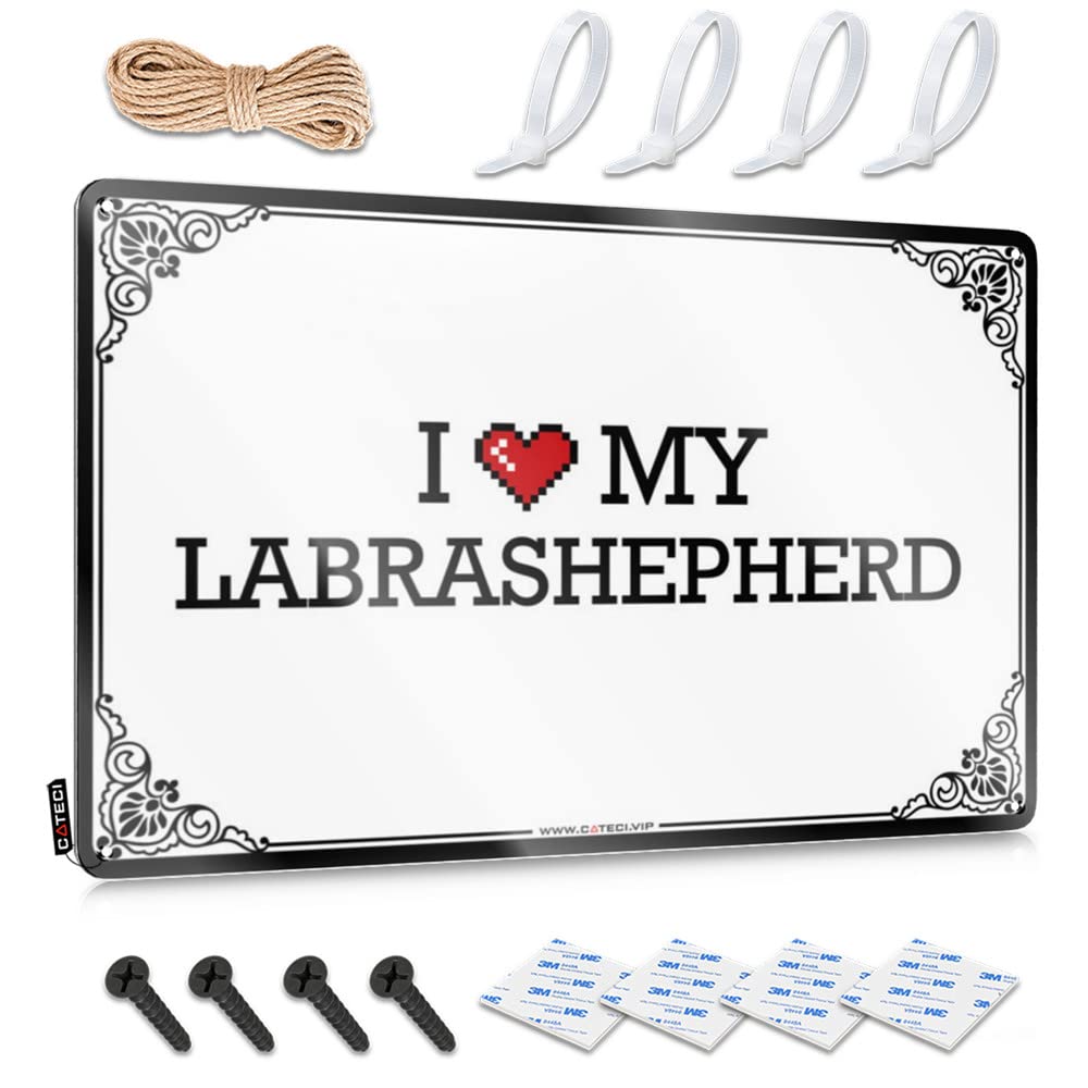 I Love My Labrashepherd Camper Van Accessories Nice - Sign Soft Bath Vintage Wall Art(30X40CM)