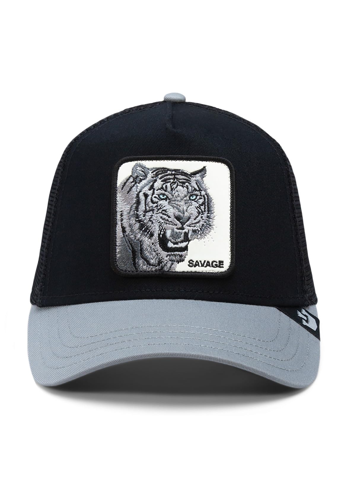 Goorin Bros. The Savage Tiger Black Grey Adjustable Trucker Cap