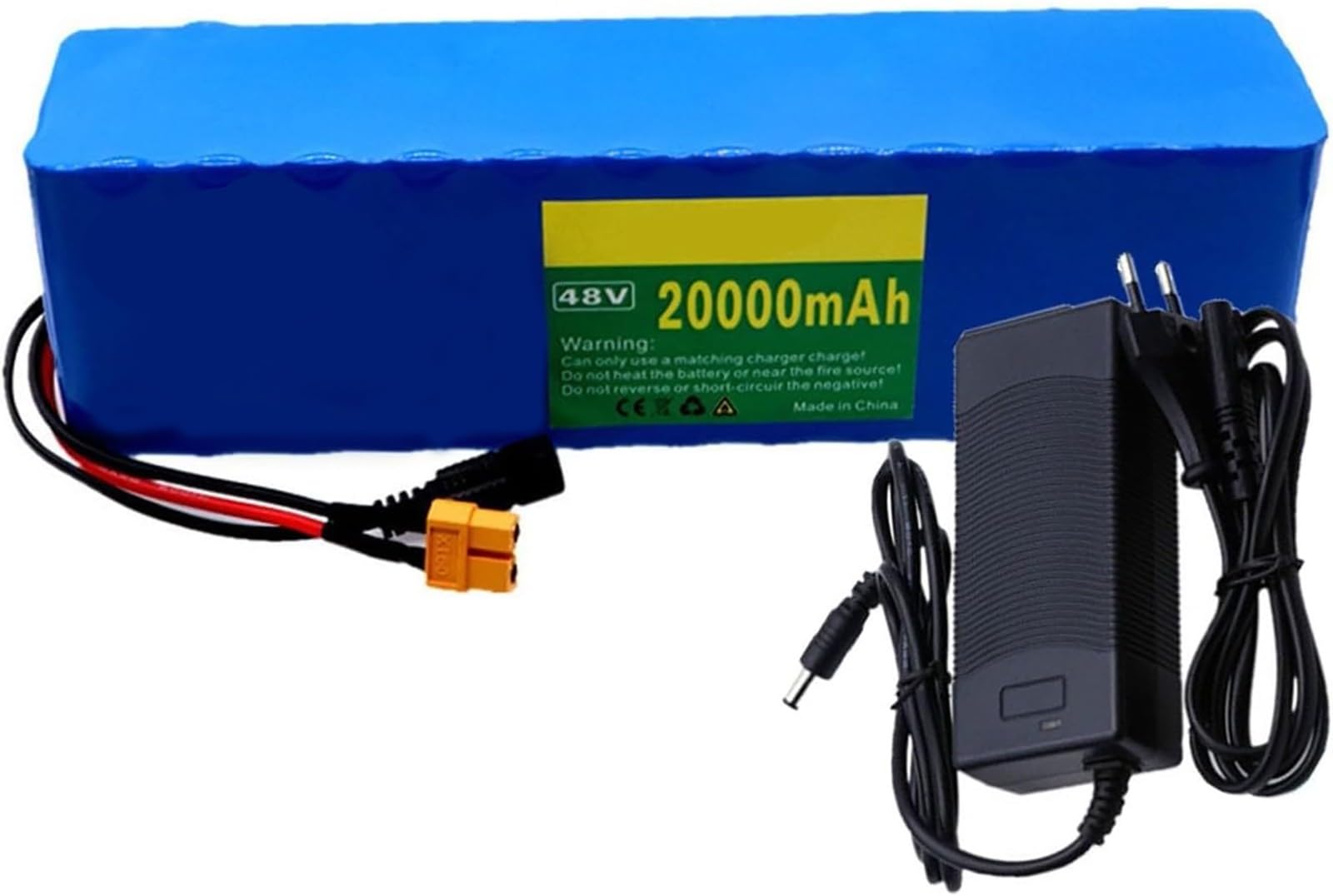 48V 20AH Ebike Batterie, 48V 20000MAH Electric Bike Battery 10S3P Ebike with Charger Battery Scooter Battery Haute Puissance for 200W 350W 500W 750W 1000W Motors