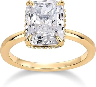 PAVOI Gold Radiant Cubic Zirconia Ring