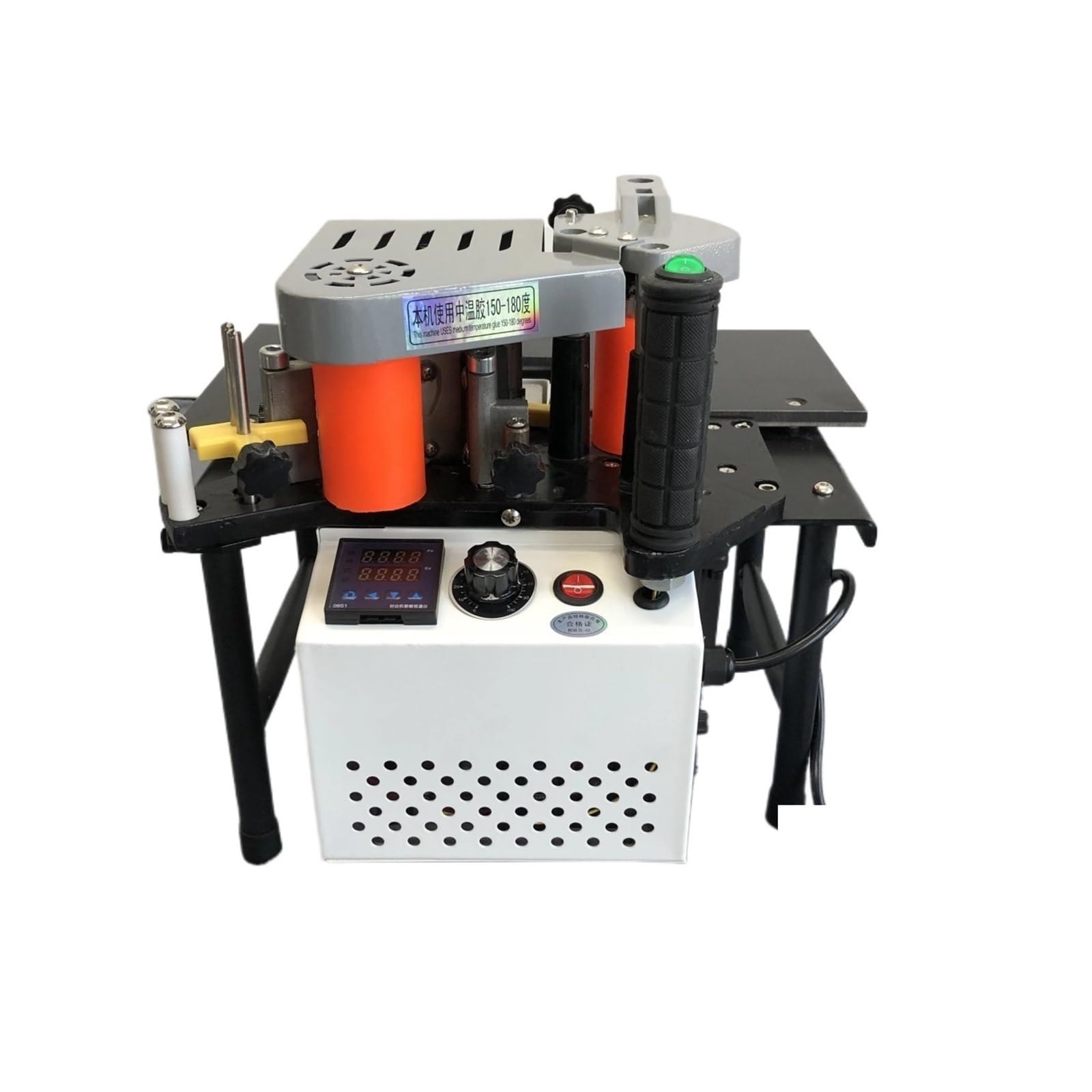 Manual Edge Banding Machine Double Side Gluing Portable Bander Woodworking 1200W Operates Smoothly Performs Well