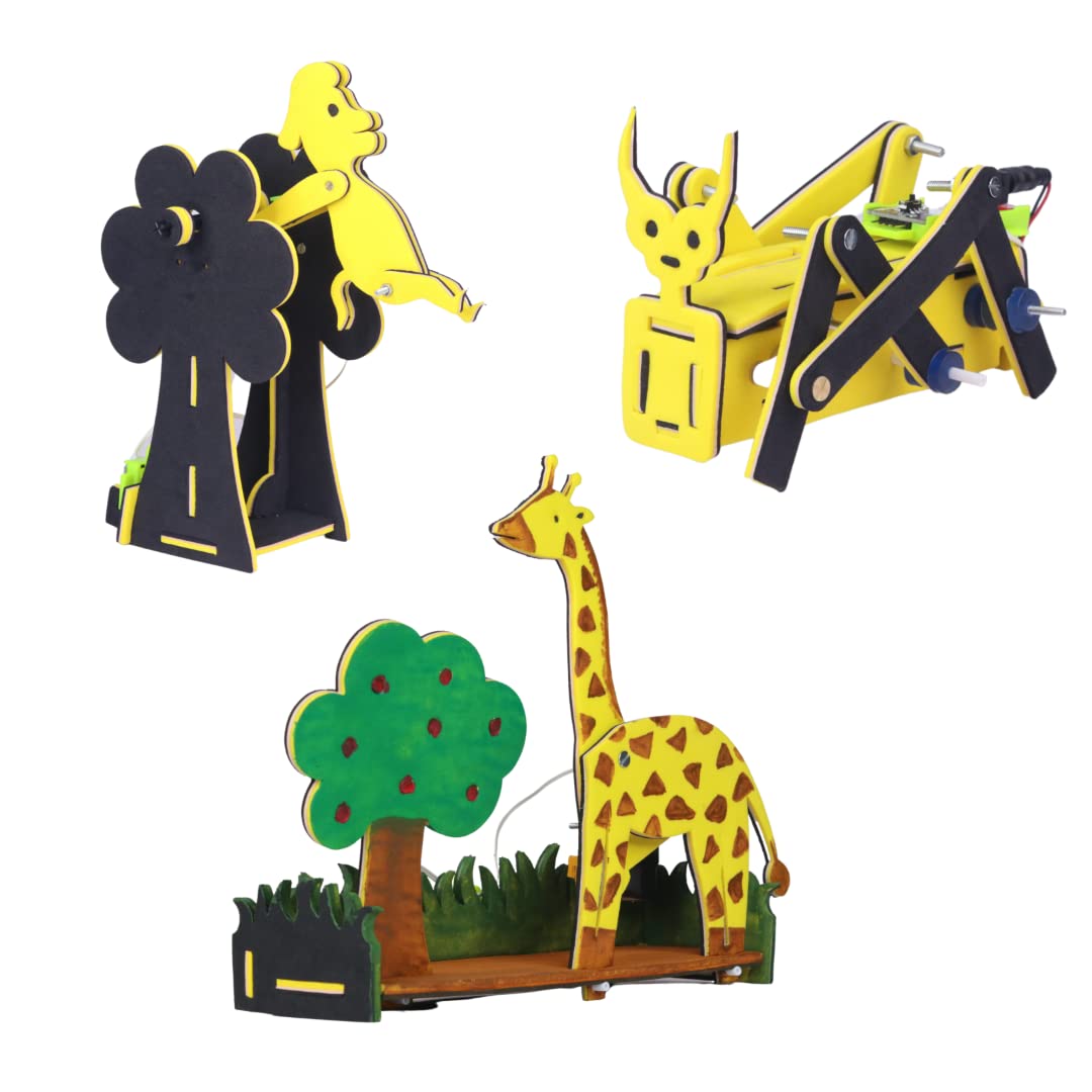 Witblox 3 in 1 DIY STEM 3D Puzzle Games Toys with Sensors and Motors self Assembling Kits for Kids, Children 8 Years+ Educational Animals Models Science Building Birthday Gift for Boy Girls