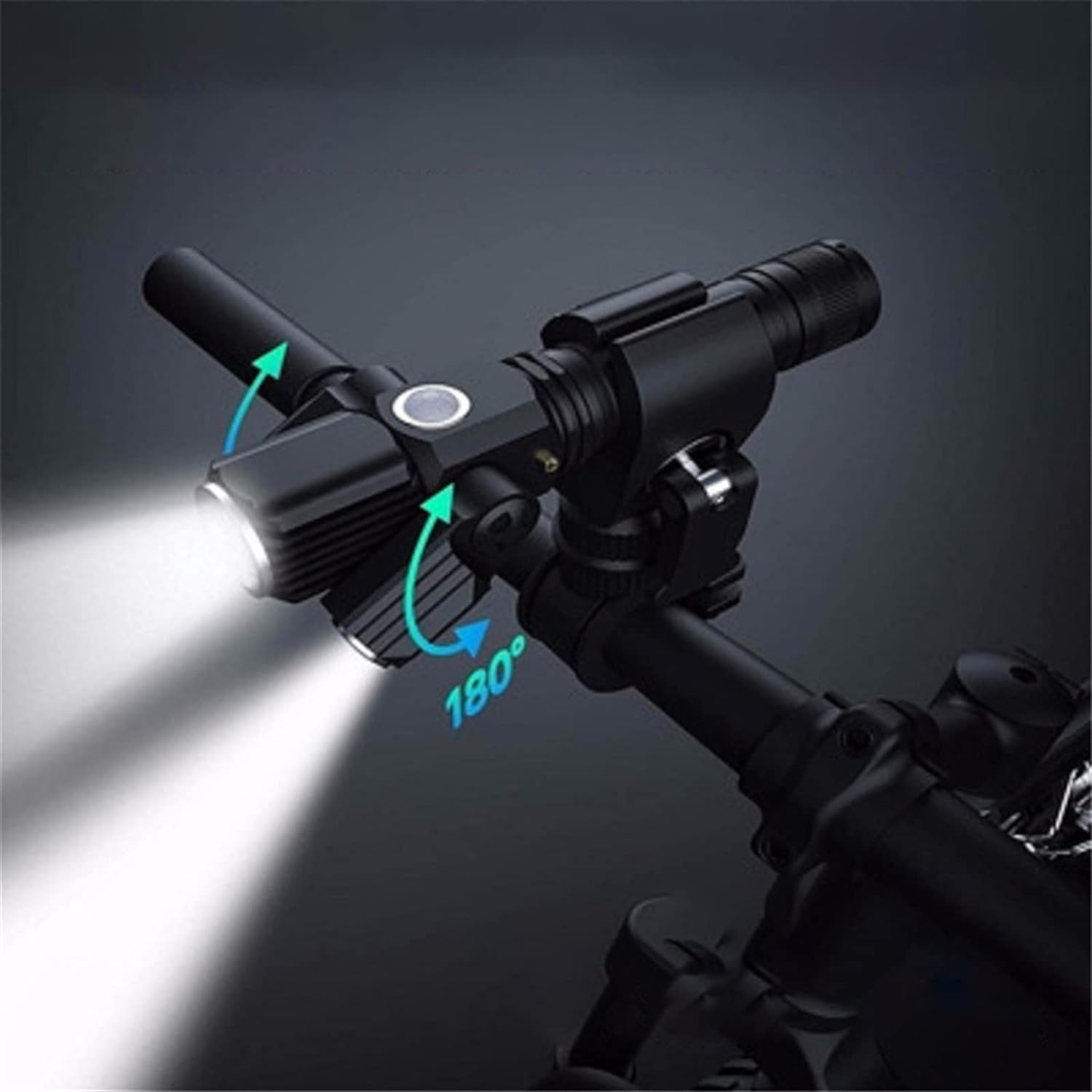 Lampe de poche pour vélo avec 3 lumières LED réglables, lampe avant et arrière étanche, lumière d'avertissement de sécurité pour vélo