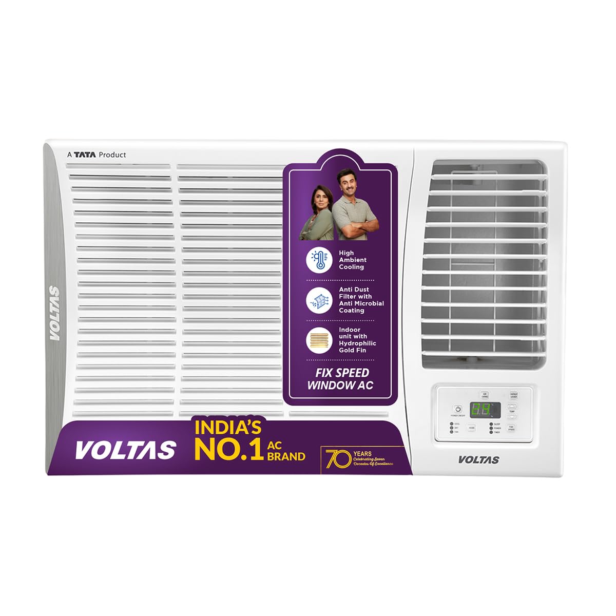 Voltas 1.5 ton 2 Star Fixed Speed Window AC (Copper, Anti Dust Filter, 2-Way Air Swing, Memory Restart, Sleep Mode (182FS ELITE, White)-image-28