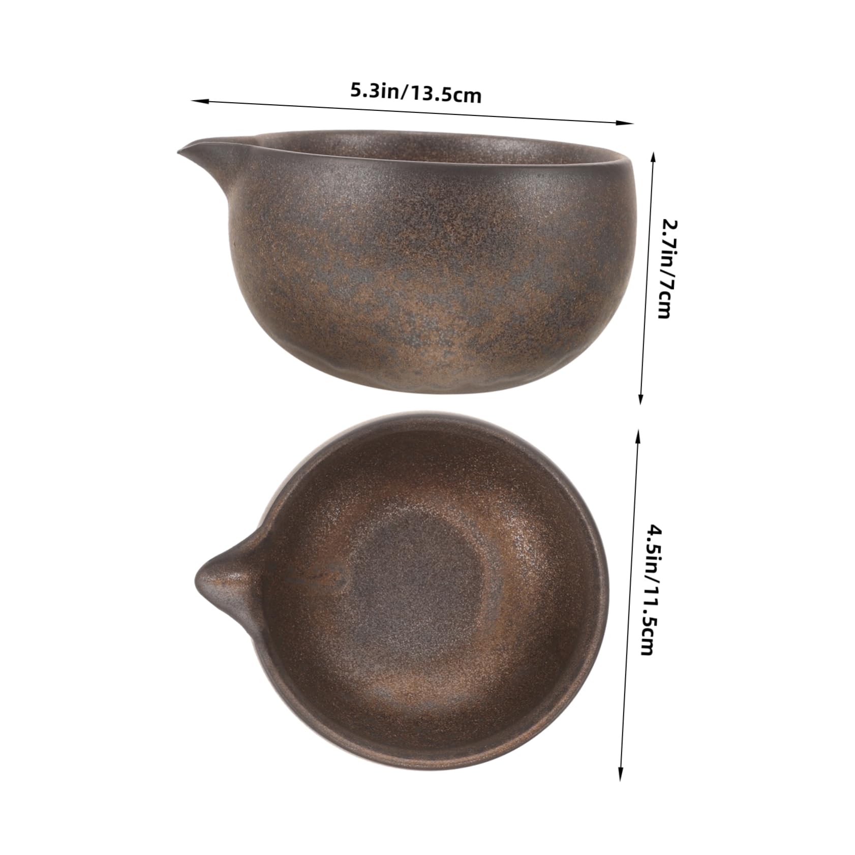 Mino Ware 505-37 Matcha Bowl, Matcha Rice Bowl, Diameter Approx. 4.9 inches (12.5 cm), Red Wall, Red, Made in Japan