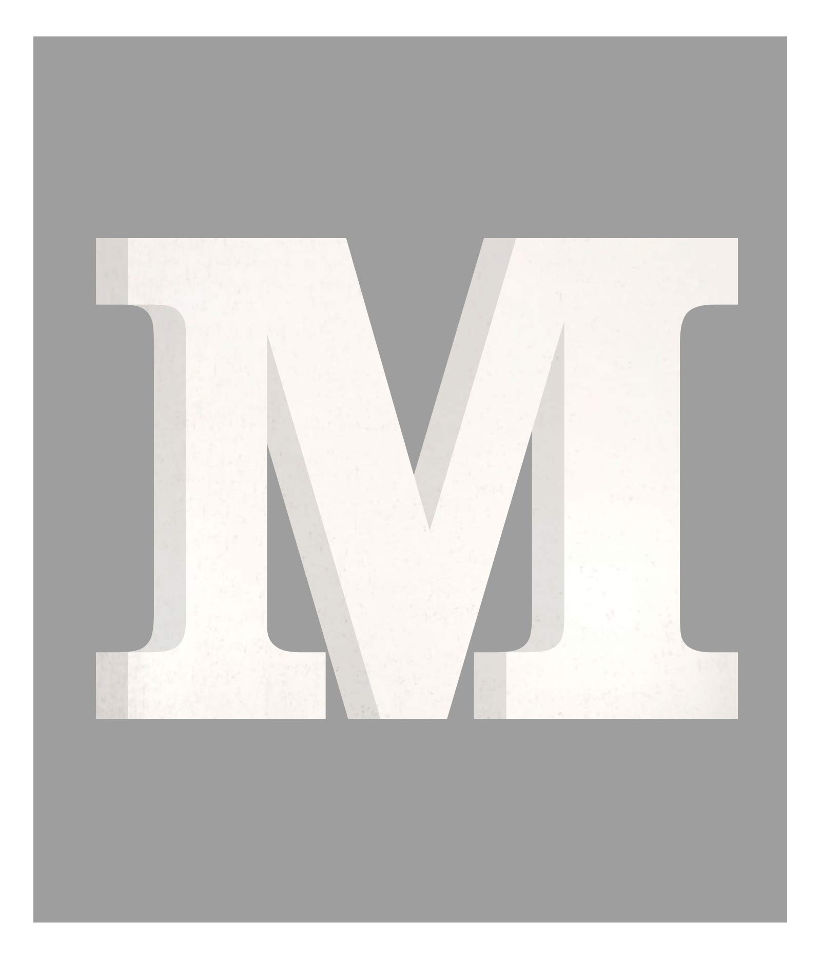 6 Inch White Wooden M Letter- English Upper Case Alphabets Cutouts for Art and Craft Work (M_White_6 in x 11mm)