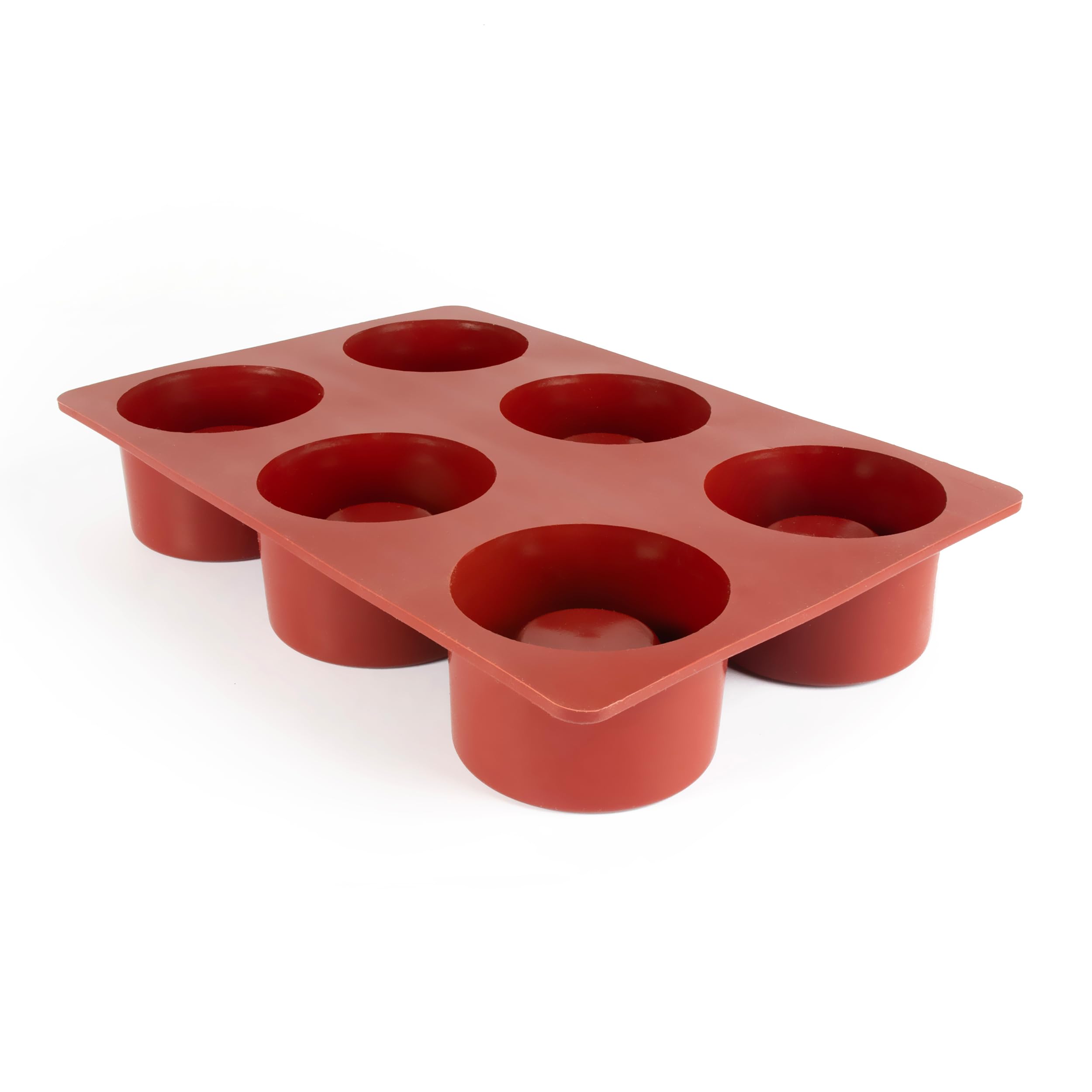 Maé - Moule Savarin avec Puits 6 Alvéoles Ø75X45mm - Silicone Alimentaire Premium Anti-Adhérent - Souple, Démoulage Facile & Net - Convient -45°C/+280°C - 160ml