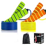 Jump Rope, Jump Ropes for Kids, 2 Pack Kids Jump Rope Lightweight &Adjustable &Durable jumping rope for Fitness-Speed Jump Rope for Women Men Youth, Foam Grips Handles for, Workout