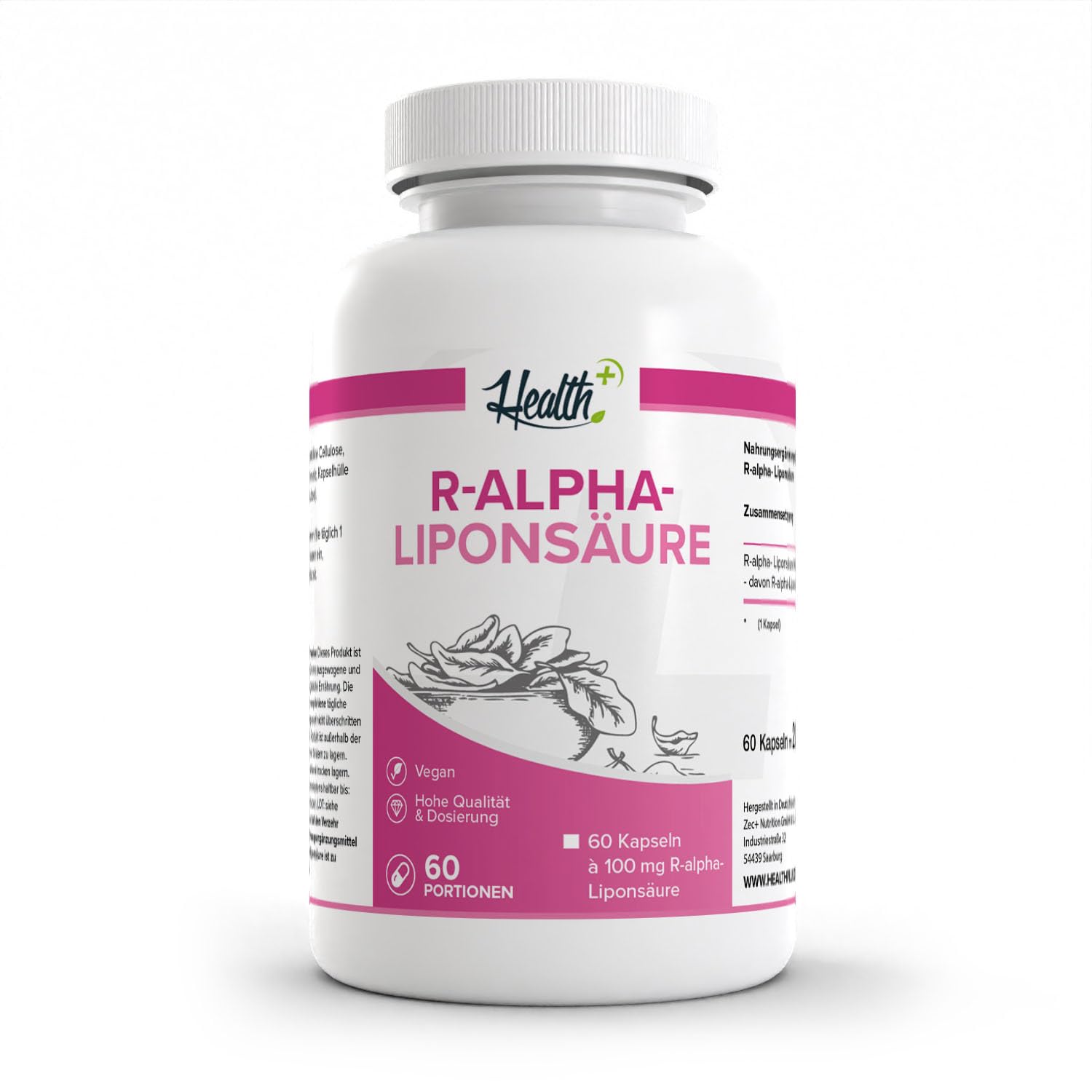 HEALTH+ R-ALA - 60 capsule, acido R-alfa lipoico