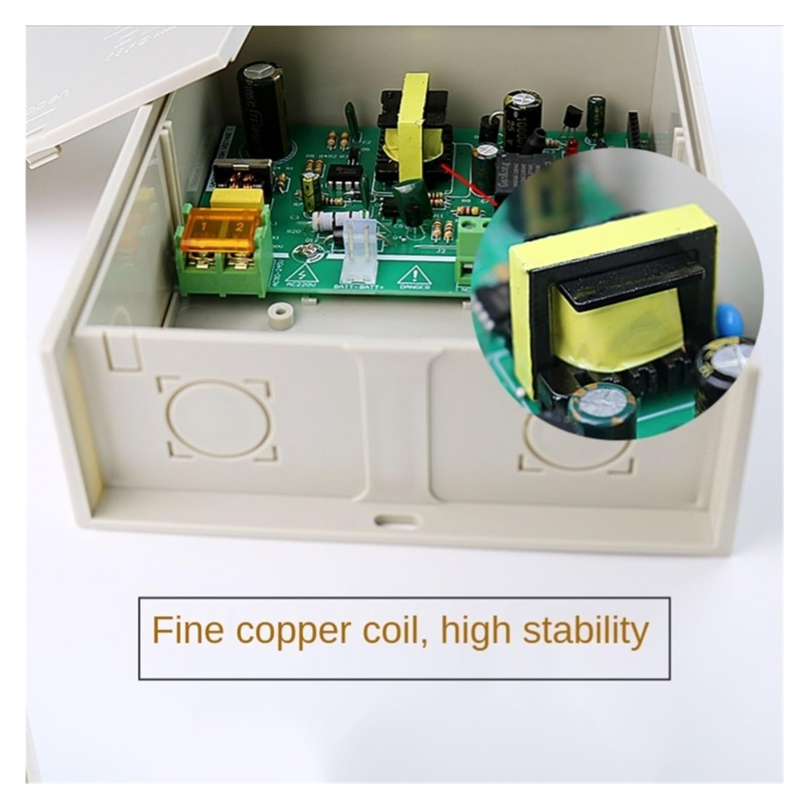 Motorisation Portail Coulissant, Alimentation CA 2A/3A avec batterie de secours Alimentation du système de contrôle d'accès de la carte d'inteace(12V 5A)