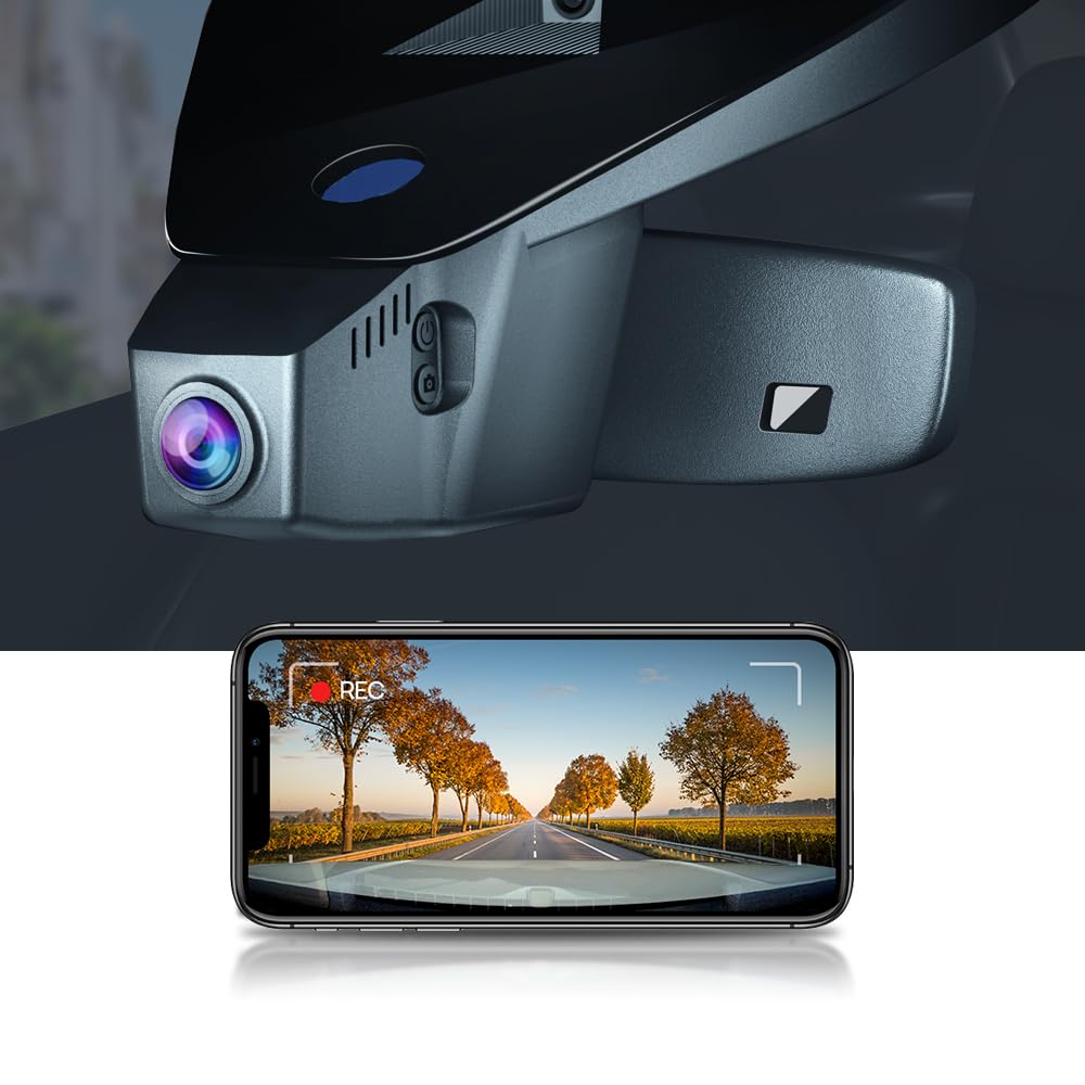 Fitcamx Dashcam 4K Adecuado para Seat Ibiza 2016-2025 (HD2-6113), OEM Cámara de Coche, 2160P UHD Video WiFi, Sensor G, Grabación en Bucle, WDR Camara para el Coche, Plug & Play, Tarjeta de 64 GB